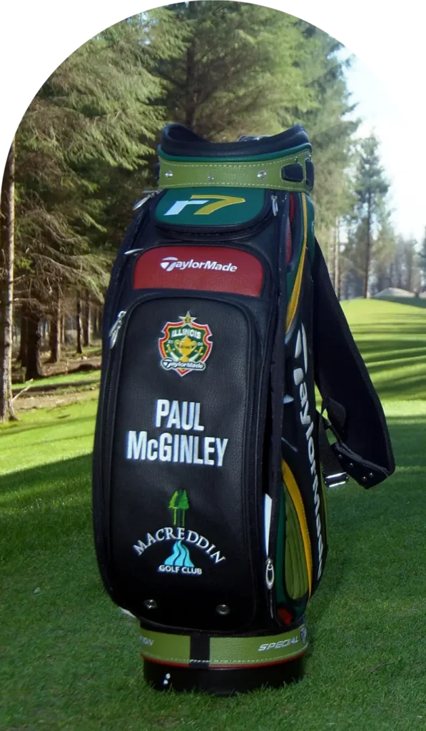 golf clubs in golf bag